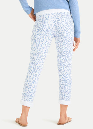 Juvia Fleece Trouse Turn-Up Leopard