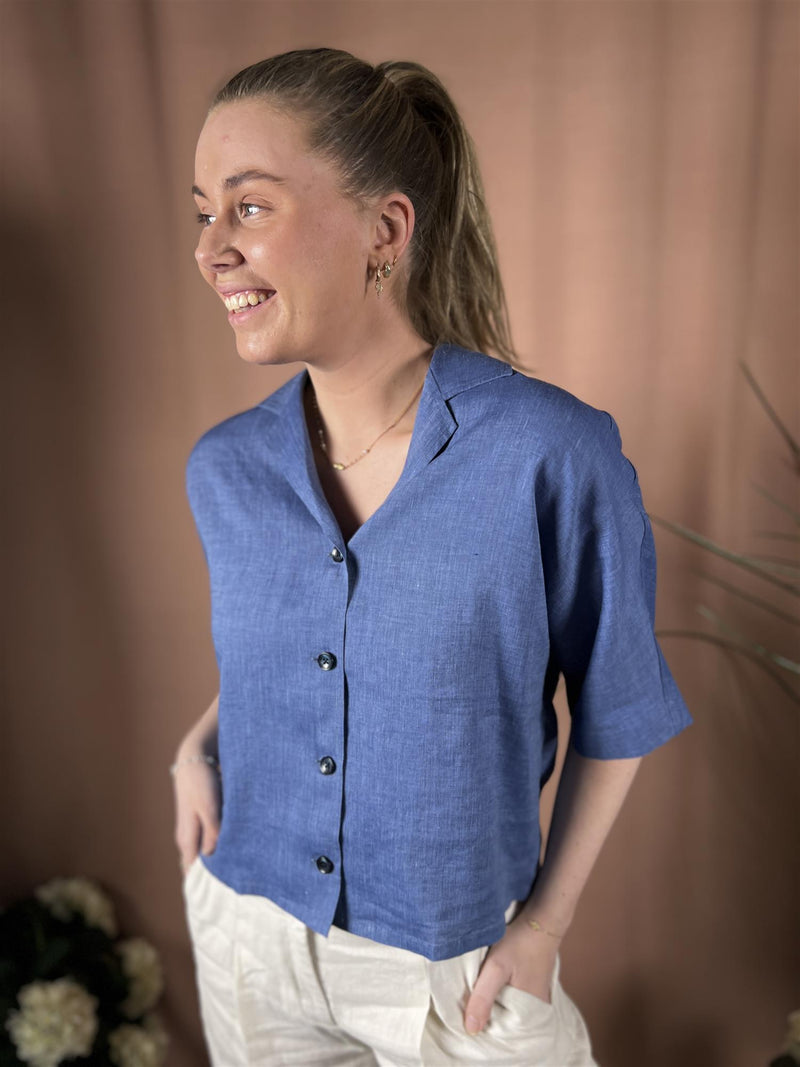 Stenströms Ellie Shirt, with lapel