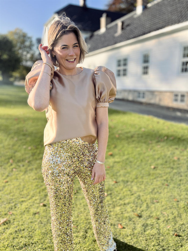 Camilla Pihl Bowie Blouse Champagne