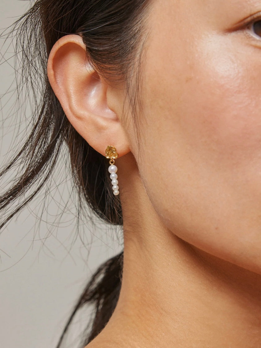 Enamel Earring Malaika Pearl