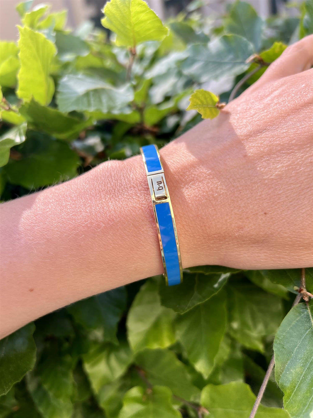 BANGLE Claps Bracelet Bleu myosotis
