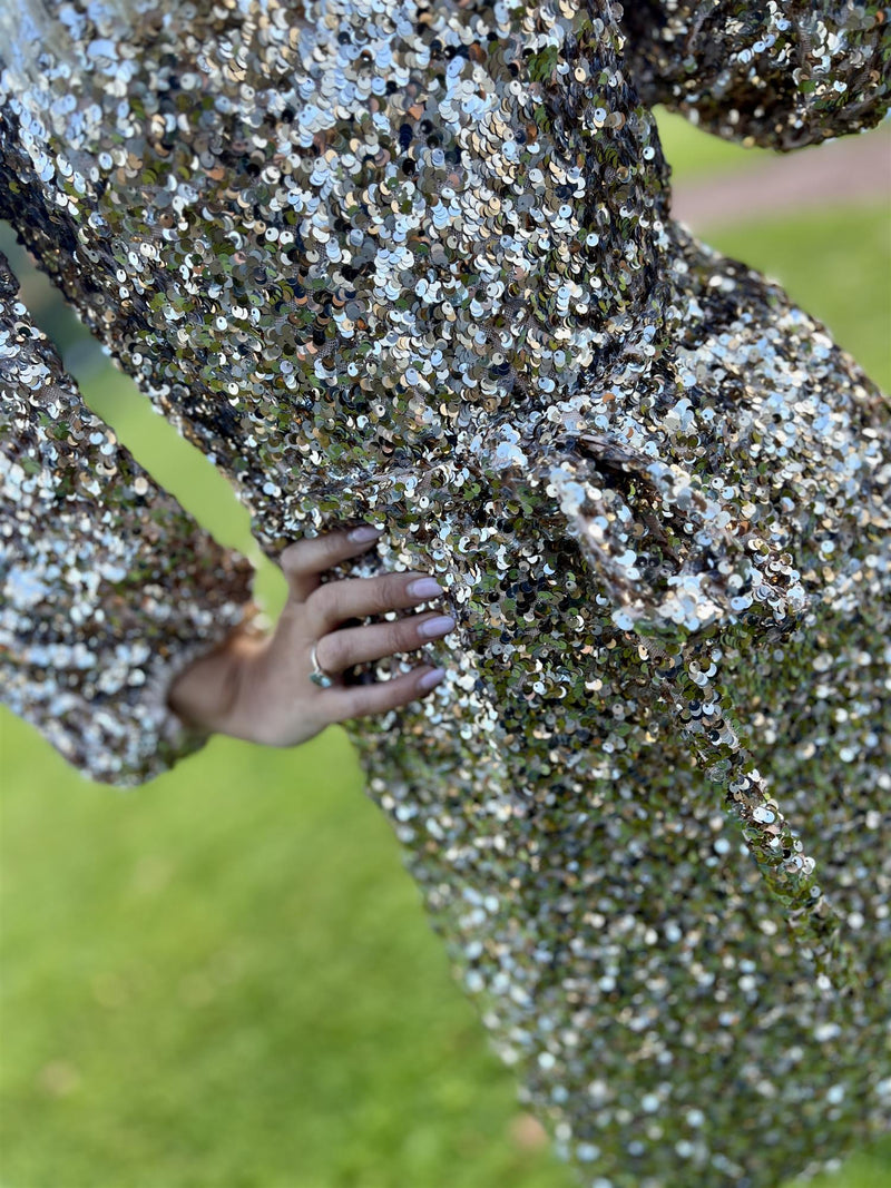Camilla Pihl Bianca Sequin Dress Champagne