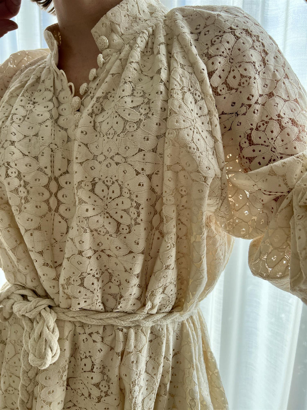 Cathrine Hammel Lace bohemian wide dress