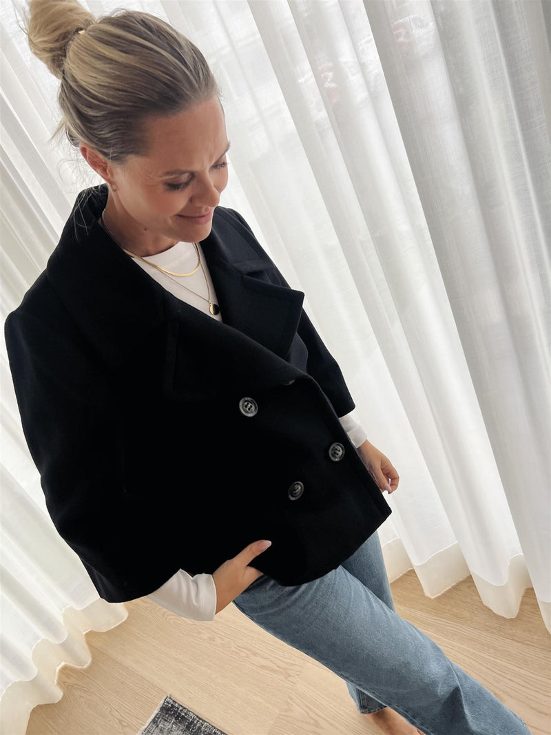 Sand Cashmere Dewlyn Coat Short