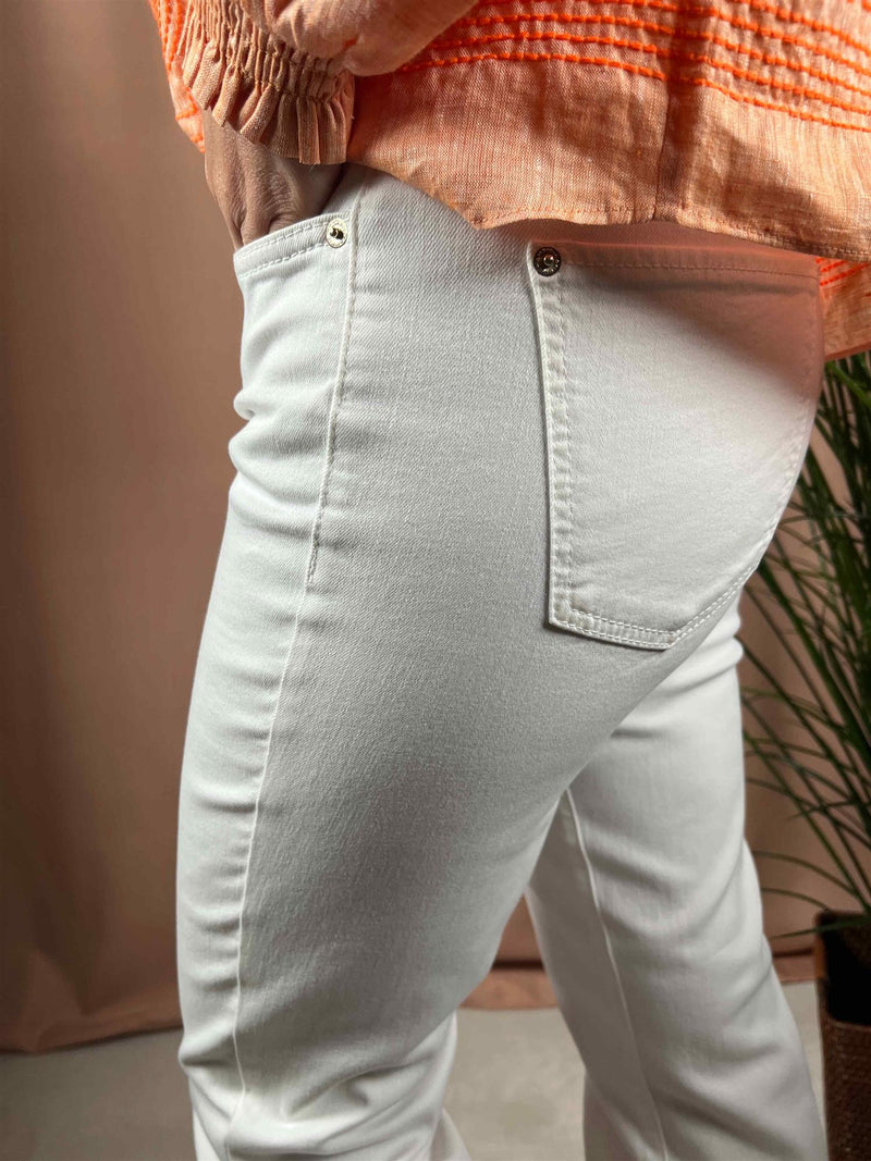 Cambio Paris Flared white denim