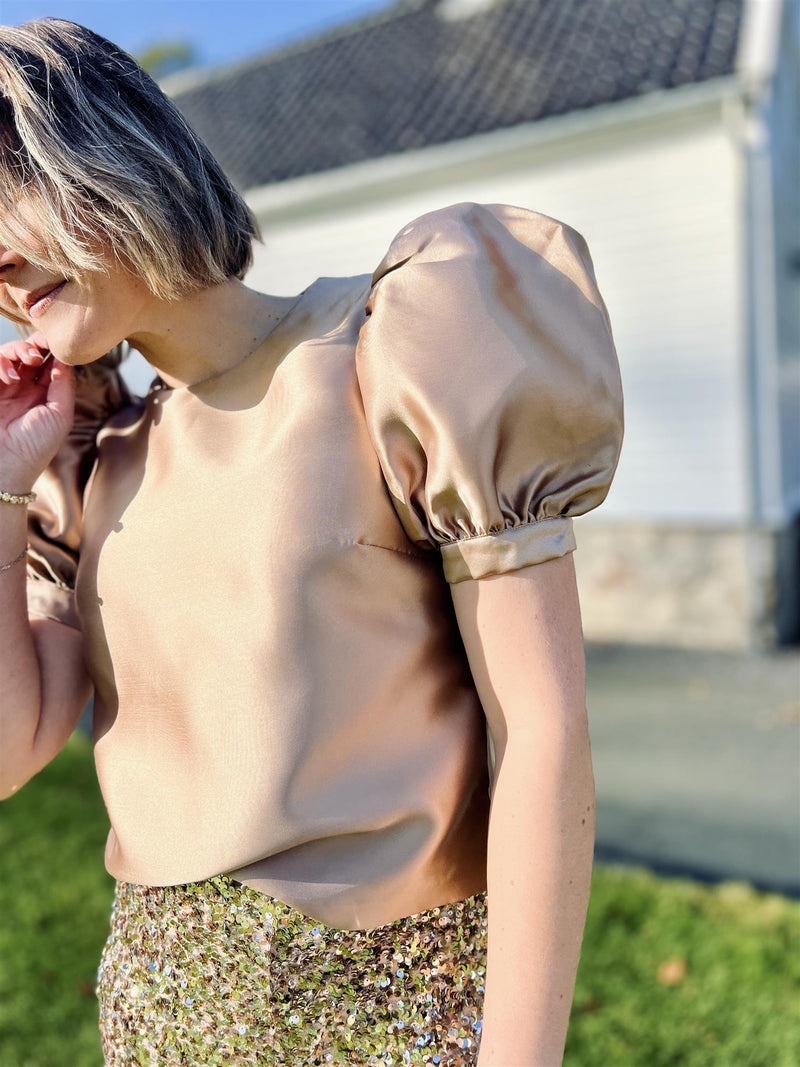 Camilla Pihl Bowie Blouse Champagne