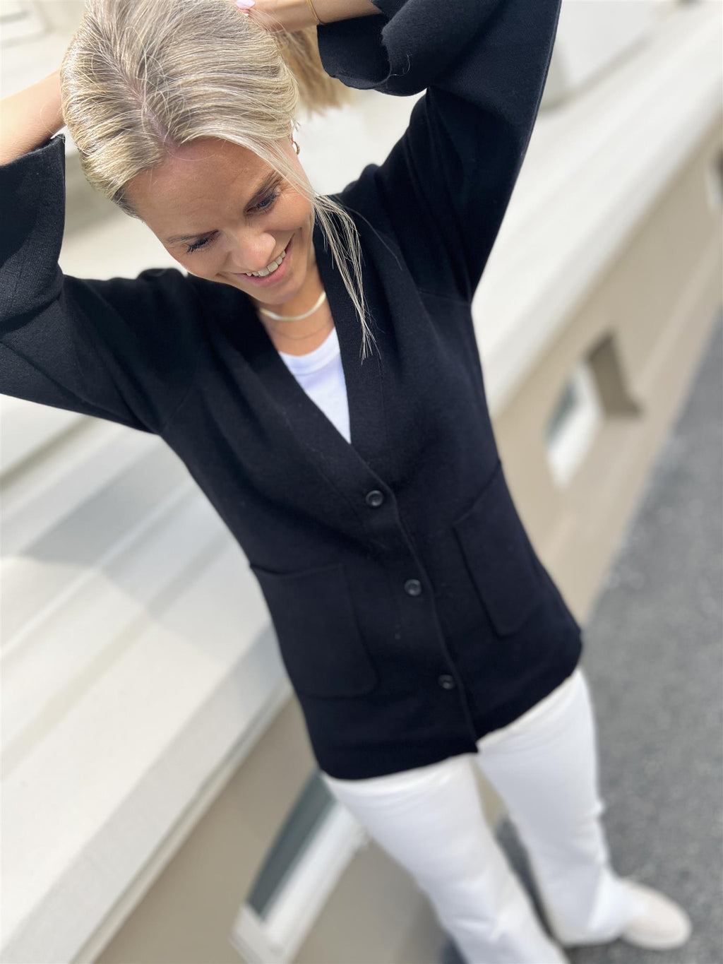 Christian Aks Gemma Merino Cardigan